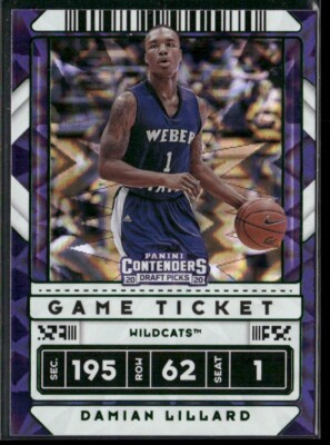 Damian Lillard - 2020 Panini Contenders Game Ticket Green Explosion #40