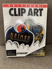 VINTAGE 1992 KONAMI BATMAN THE ANIMATED SERIES UNIVERSAL CLIP ART Mac NEW SEALED