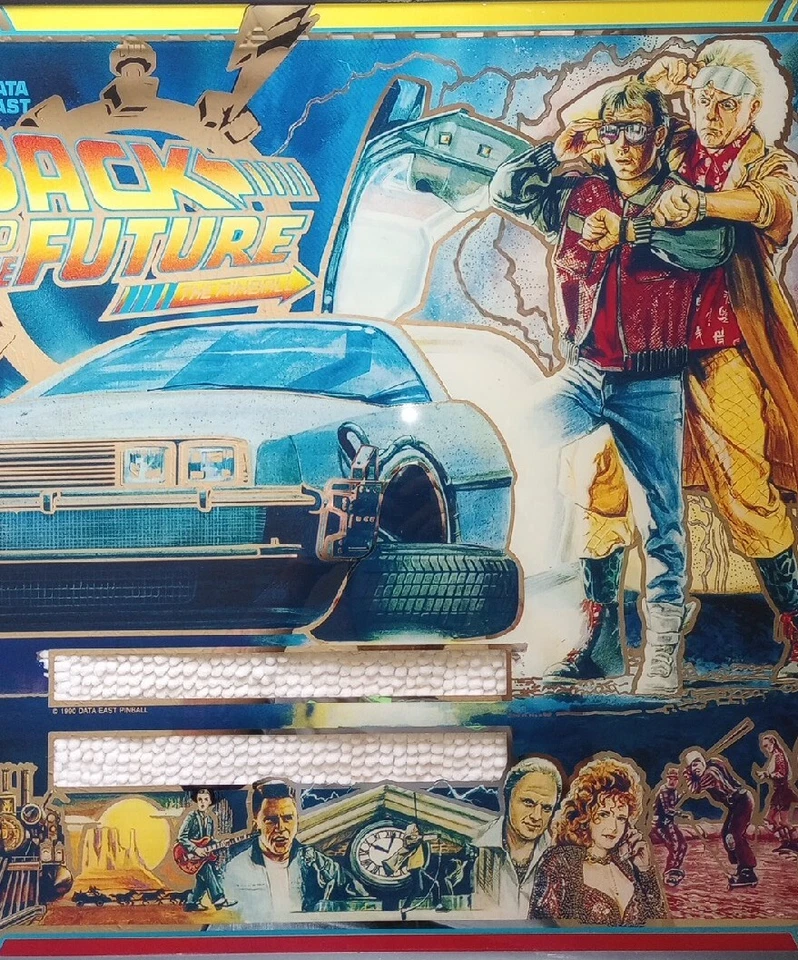 Back to the Future Vintage pinball backglass - Image 3 of 4