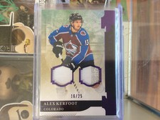2019-20 Upper Deck Artifacts Purple Material 16/25 Alex Kerfoot #16