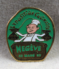 Pin's "Exposition culinaire. 22 mars 92 - Megève" - TBE - [670]