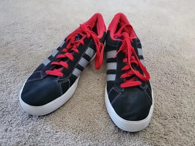 Adidas NEO Mens Size Black/Red Skateboard Shoes HVA039001