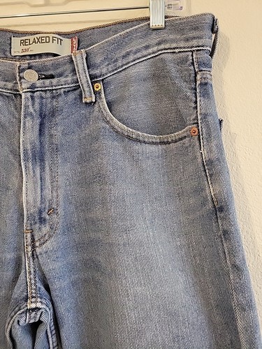 🤘Vtg Levis 550 Jeans Mens 34x30 Blue Relaxed Fit Light Washed! Nice Condition🤘 - Picture 4 of 24