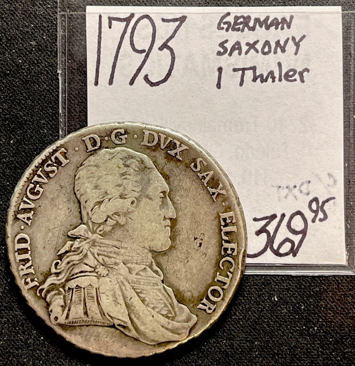 1793 German Saxony 1 Thaler Silver! World Coin. ENN Coins | eBay