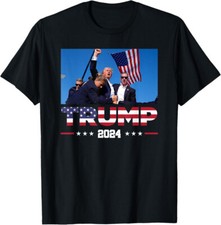 Donald Trump 2024 Survived Shot At Election Rally Fan Unisex T-Shirt