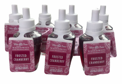 Bath & Body Works FROSTED CRANBERRY Iced Cranberry,Blonde Woods Red Apple x7 LOT