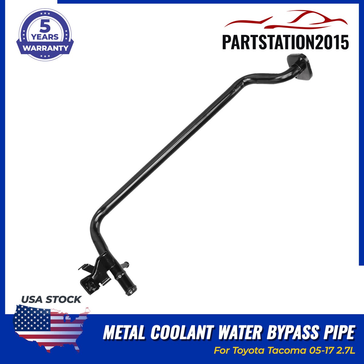 For Toyota Tacoma 05-17 2.7L Metal Coolant Water Bypass Pipe