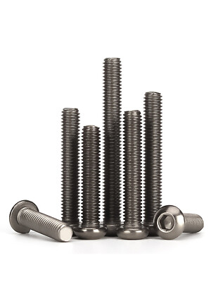 5 pcs Titanium Hex Socket Bolts Button Head Screws M2 M2.5 M3 M4 M5 M6