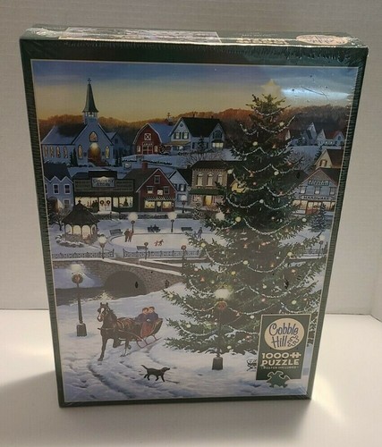 Cobble Hill 1000 Piece Puzzle - Village Tree  - SEALED NEW 19.25" x 26.625" - Picture 1 of 5
