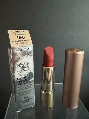 Lancome L'absolu Rouge Lipstick #196 PLEASURE FIRST Intimatte Bare