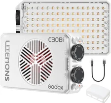 Godox C30Bi 30W Mini Pocket Led Video Panel Light Bi-Color 2800K-6500K CRI+97