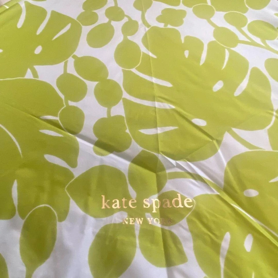 Kate Spade Paraguas Plegable Paraguas Hawaiano Monstera AUTÉNTICO Foto 3 de 4