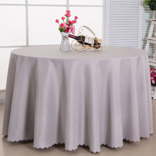 Wedding Christmas Decor Table Cloth Round Tablecloths Dining Decor Table Cover - Picture 9 of 44