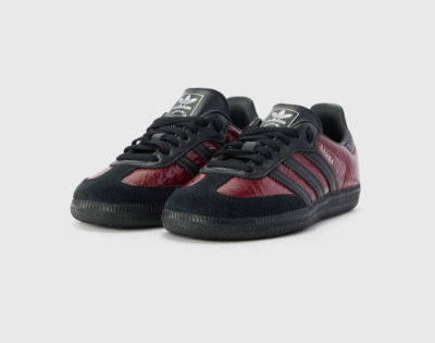 【Adidas】 Samba OG Core Black Preloved Red 22-29 Women's Samba OG - Core Black/Preloved Red/Cream White – Feature