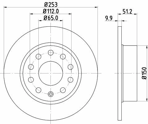 For Audi - A3 MK2 1.6 1.9 TDi 2.0 TFSi 2003-2012 Rear Brake Discs 