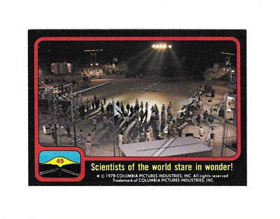 1978 Topps Close Encounters CE3K #49 Scientists of the world  (Sharp Corners)