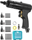 Pneumatic Rivet Nut Gun With 10-24''&1/4'' &5/16'' &3/8'' Automatic Nutsert Gun