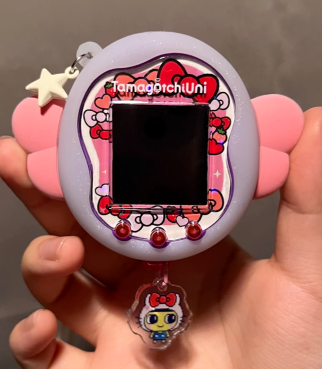Tamagotchi Uni Angel & Devil Monster Case Fairy Wings Black/Blue