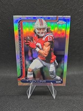 2025 Topps Chrome Football Mack Hollins Refractor #206 Patriots