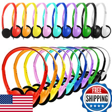 Gaosen 20-Pack Classroom Headphones Bulk for Kids School Student Durable Wired