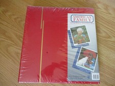 Vintage Kleer-Vu American Family 100 Page Magnetic Mount Photo Red Album