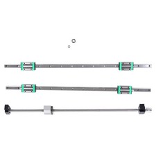 New 2PCS Linear Guide Rail HGR20-800mm SFU1605-800mm Ballscrew w/ BF12 Kit