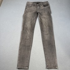 Kut from the Kloth Diana Skinny Jeans Black 4 Stretch WOMENS WHISKERING