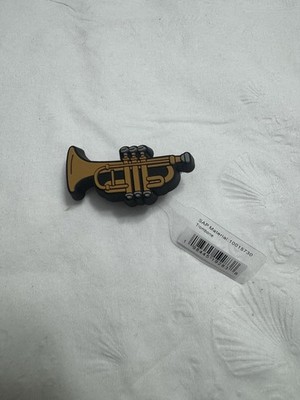 Crocs - Jibbitz Trombone - 100% Authentic Rare !! Shoes Charms Music Instrument