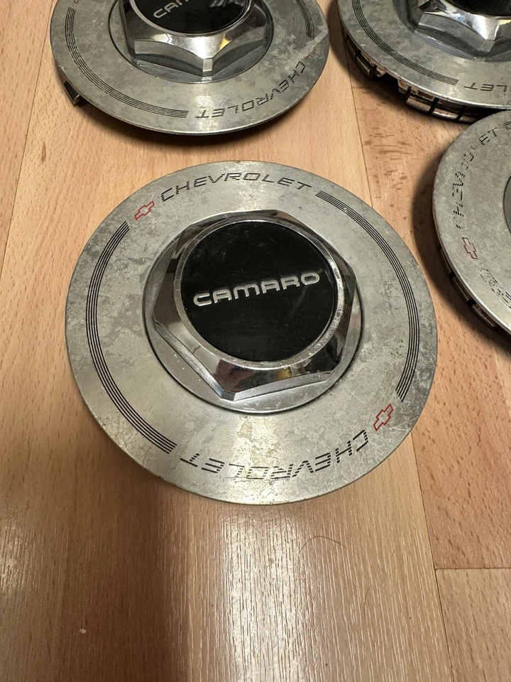 Chevrolet Chevy Camaro 1991-1996 juego de tapa central tapa de rueda 10119598 OEM USADO Foto 3 de 4