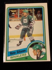 1984-85 Topps Hockey - #61 Risto Siltanen - Hartford Whalers EX-NM Condition 