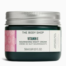 The Body Shop Vitamin E Nourishing Night Cream 50 ml 1.6 oz Vegan, lot of 2
