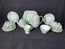 Vintage Shelly Melody Chintz Pattern Bone China Tea Set