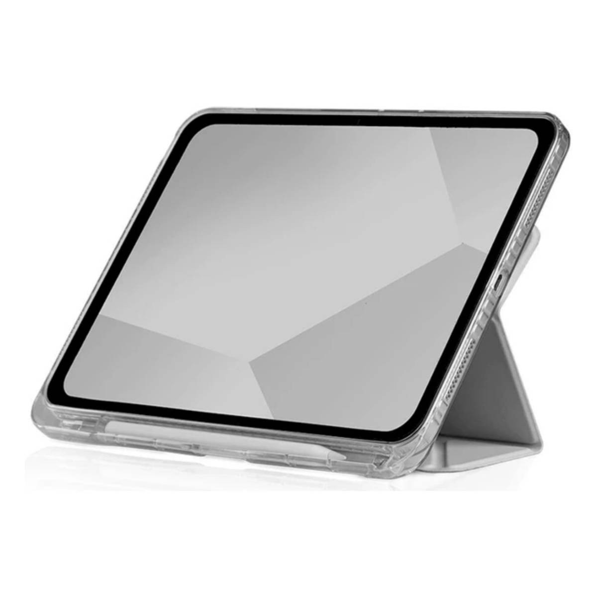 Étui de protection iPad 10.9 antichoc : folio STM gris multi-angles