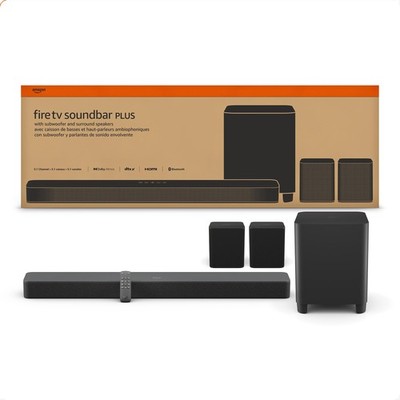 Soundbar 5.1 Channel Dolby Atmos Subwoofer Surround Speakers Fire TV Plus newest