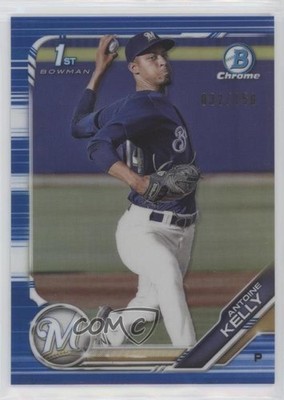 2019 Bowman Draft Chrome Blue Refractor 32/150 Antoine Kelly #BDC-36 08qv