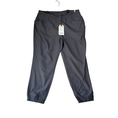 Prana Halle E-Waist Jogger Plus II Dark Iron Grey Hiking Pants 18W 1971692