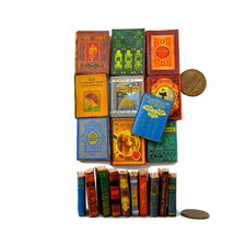 LIBROS DE ESTILO VINTAGE escala 1:6 10 piezas libros de utilería miniatura escala de juego Barbie