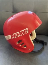 Vtg 1980s Pro-tec Skateboard BMX Bike Rad Water Rafting Helmet Old School Red