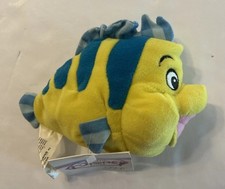 Disney Store Flounder Plush from The Little Mermaid 7"