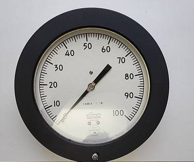 #ad LONERGAN MAXIMON 3 014 100PSI SIZE 8½quot; 1 4quot; L.B.M. PRESSURE GAUGE 1ES4 1 $89.99