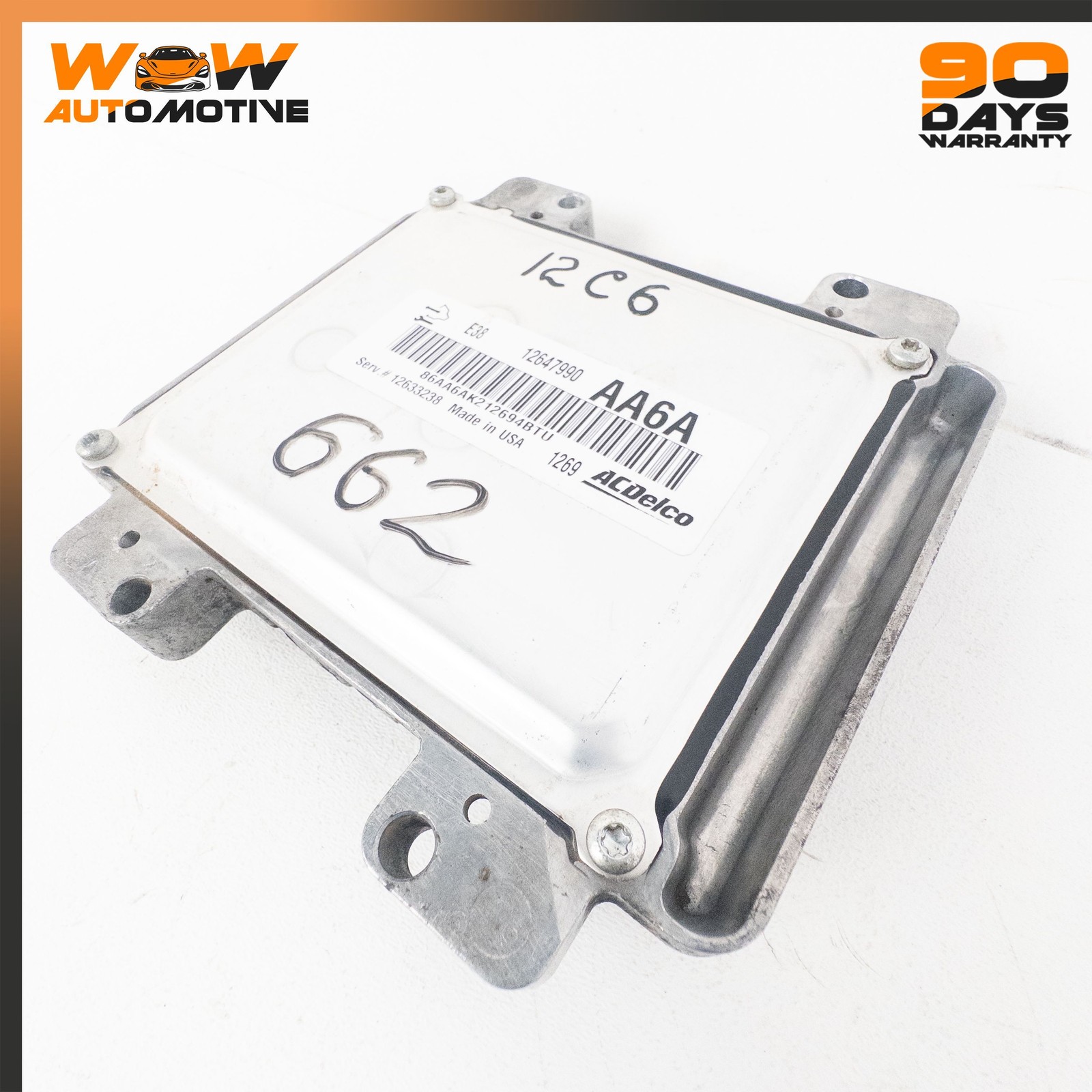 10-13 CHEVROLET CORVETTE C6 6.2L V8 ECU ENGINE CONTROL MODULE 12633238 OEM