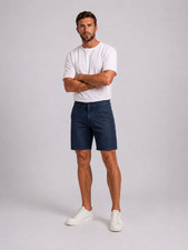 Stefano Ricci Elastic Waist Denim Shorts   Li...