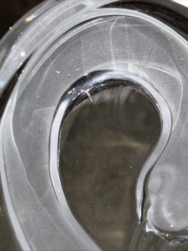 Vintage Mikasa Etched Crystal Swan Pitcher. 9” T X 9” Across 4.5” Wide. VGC - Picture 8 of 8