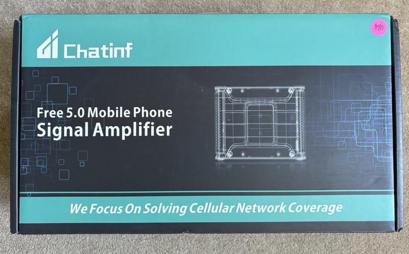 Chatinf Professional Free 5.0 Phone Signal Booster Amplifier For 2G 3G 4G White
