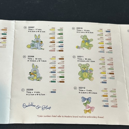 Amazing Designer Series Embroidery Card Nancy Zieman Collection Cuddly Critters - Picture 5 of 8