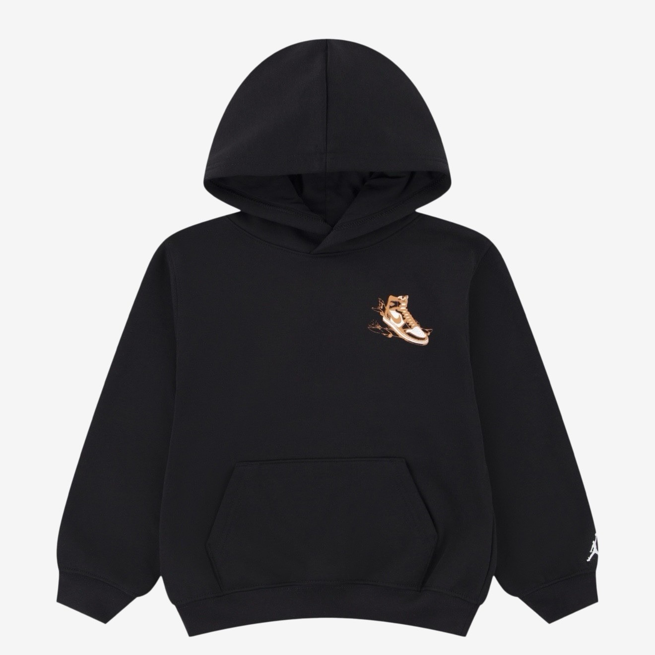 Kids Jordan Black Jordan Has Landed Hoodie Size Large 12-13