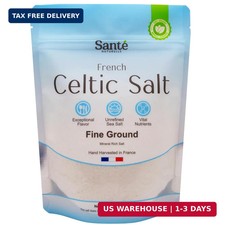 Sante Naturelle Celtic Salt Organic Fine Ground - 1.1lb 18oz Unrefined French