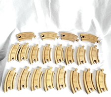 Thomas  Friends Wooden Railway Train Tank Engine Track Lot 20 Pcs Short, Curved