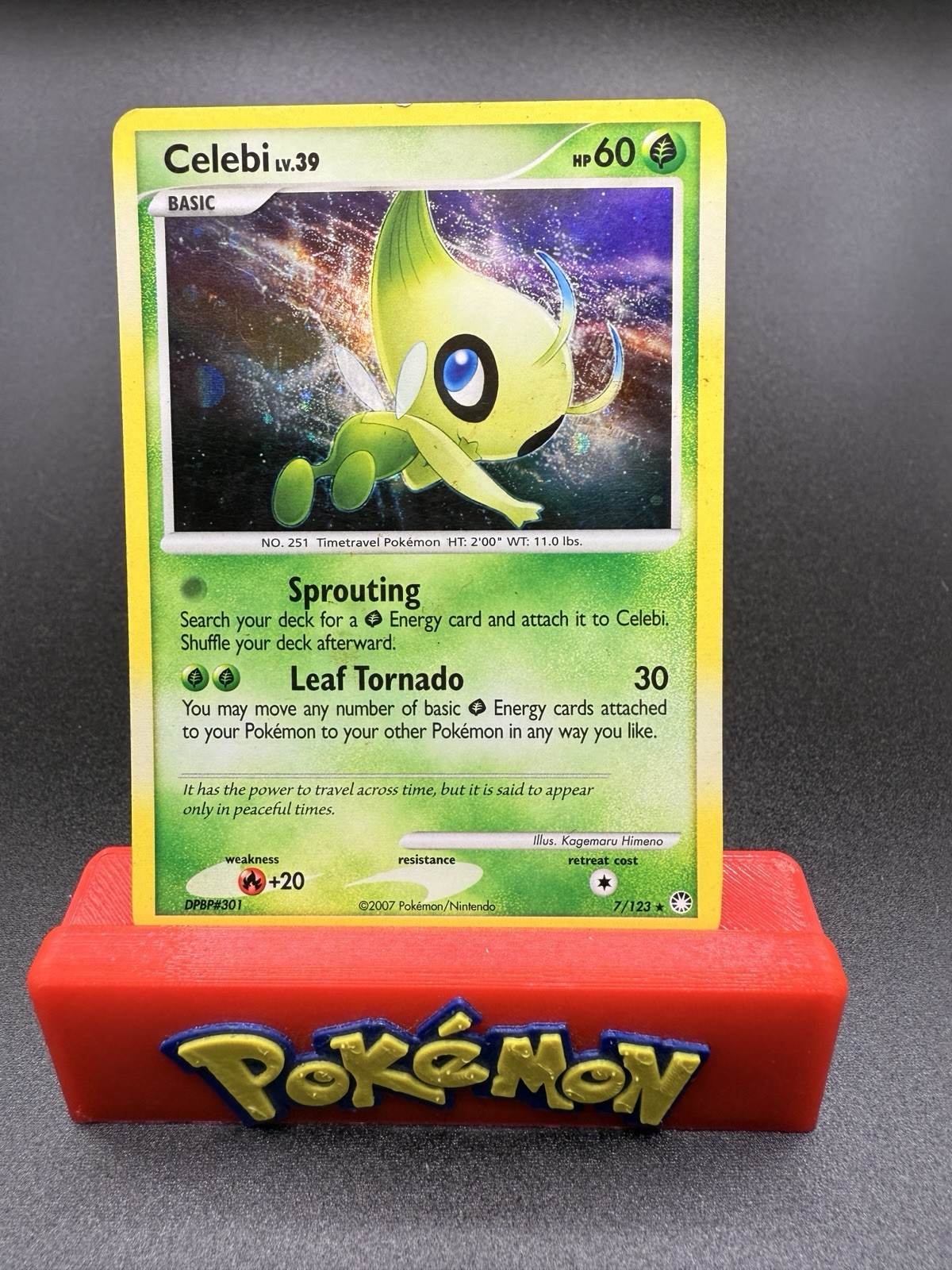 Celebi 7/123 Mysterious Treasures Holo Rare LP 2007 Pokémon TCG