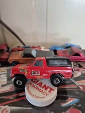 Ford Bronco 1980 Hot Wheels Blackwall 4x4/tapa negra/ciclo negro/súper raro 